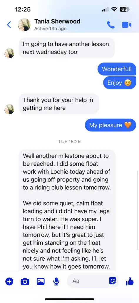Tania Sherwood testimonial floating